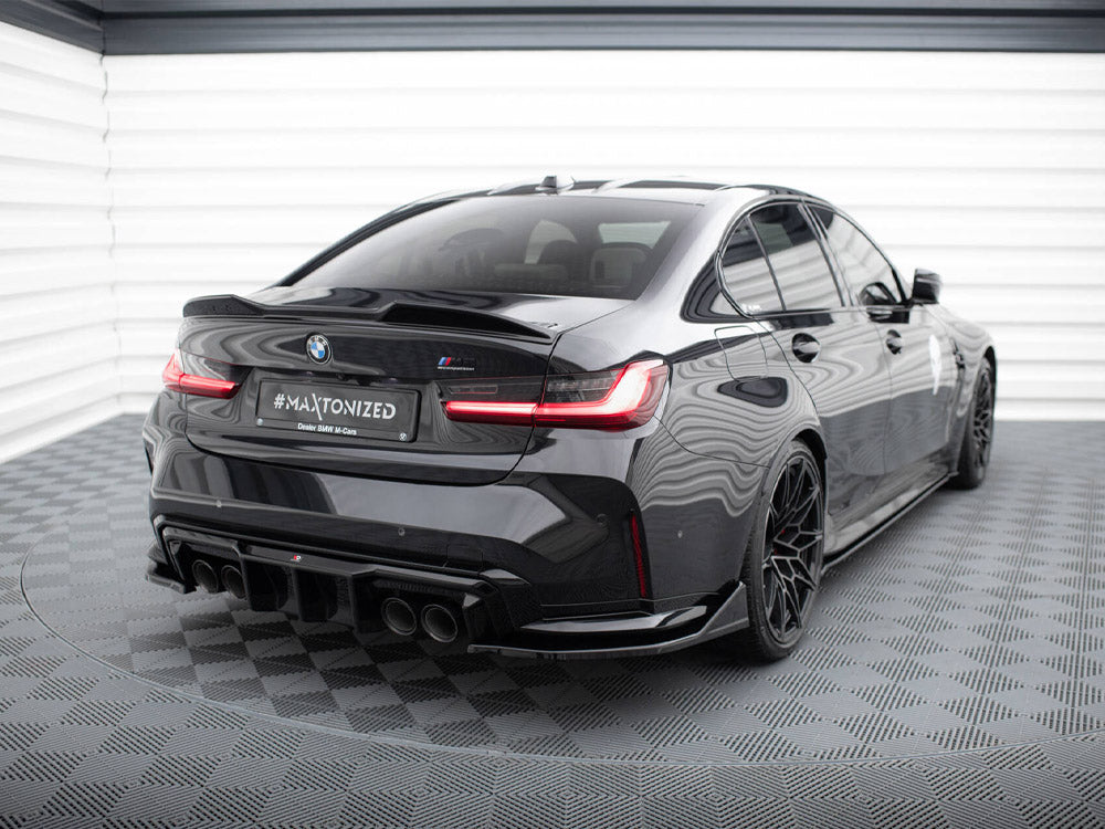 Maxton Design Rear Side Splitters V.6 CSL Look (For rear valance v.1) BMW M3 G80 - BM-3-G80-M-RSD6G - Image 2