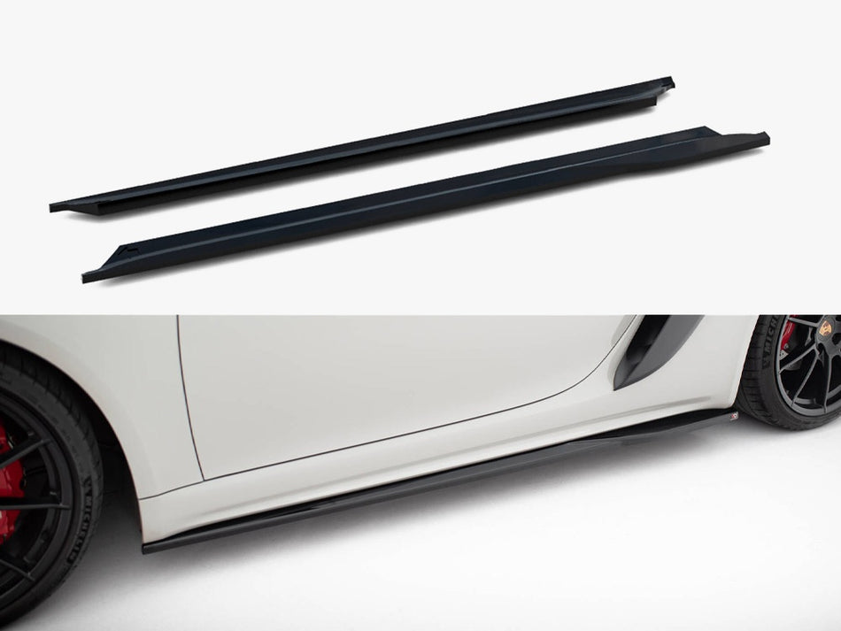 Maxton Design Side Skirts Diffusers Porsche 718 Cayman GTS 982c - PO-CA-718-GTS-SD1G - Image 1