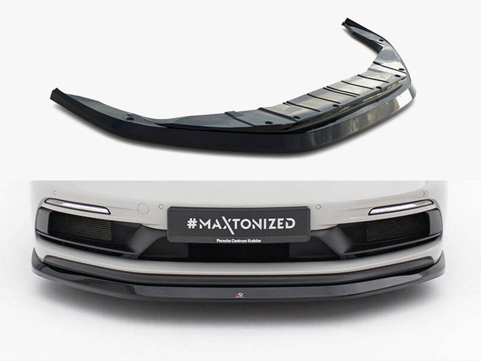 Maxton Design Front Splitter V.1 Porsche 718 Cayman GTS 982c - PO-CA-718-GTS-FD1G - Image 1