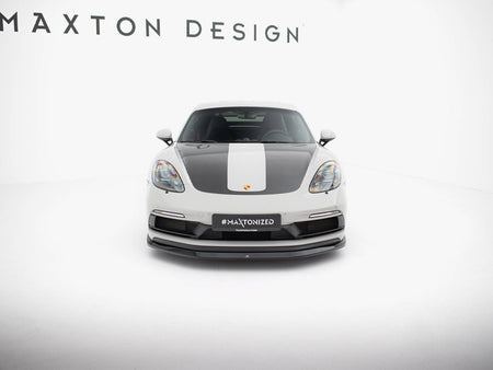 Maxton Design Front Splitter V.1 Porsche 718 Cayman GTS 982c - PO-CA-718-GTS-FD1G - Image 3