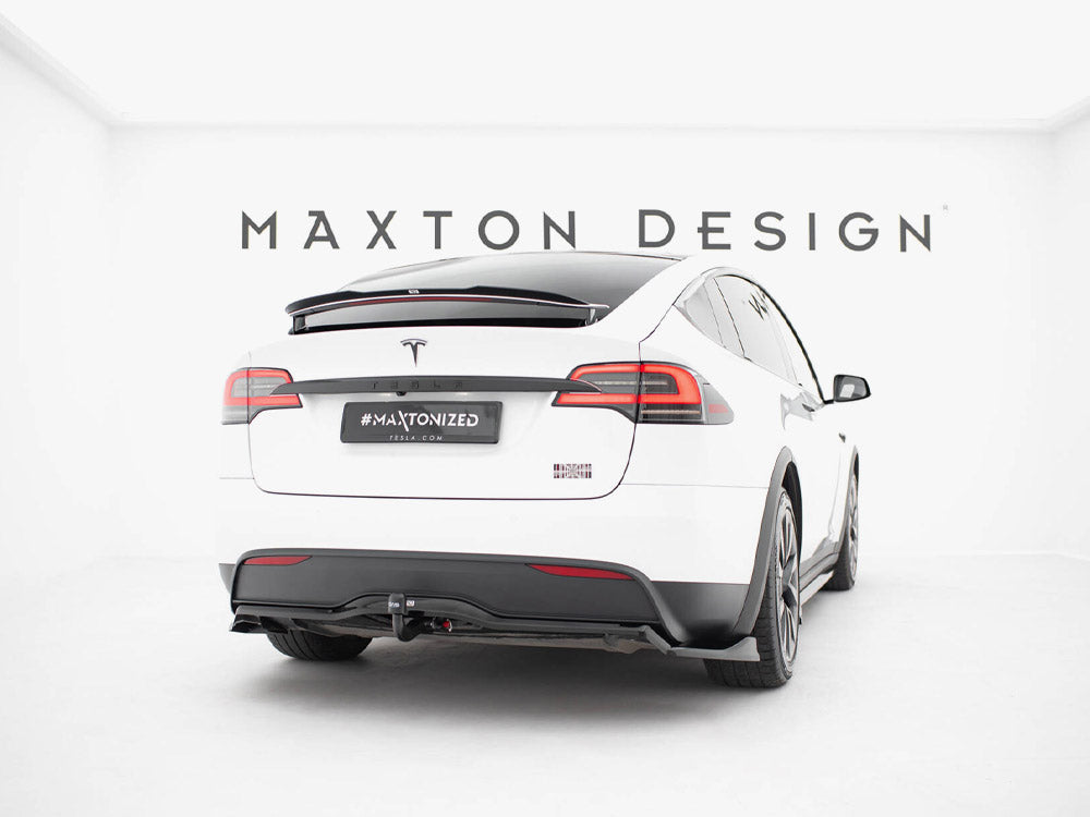 Maxton Design Rear Splitter (Vertical Bars) V.2 Tesla Model X Mk1 Facelift - TE-MODELX-1F-RD3G+RD4G - Image 6