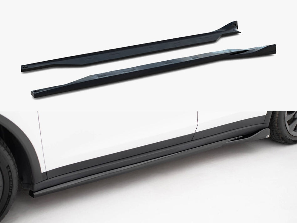 Maxton Design Side Skirts Diffusers V.2 Tesla Model X Mk1 Facelift - TE-MODELX-1F-SD2G - Image 1