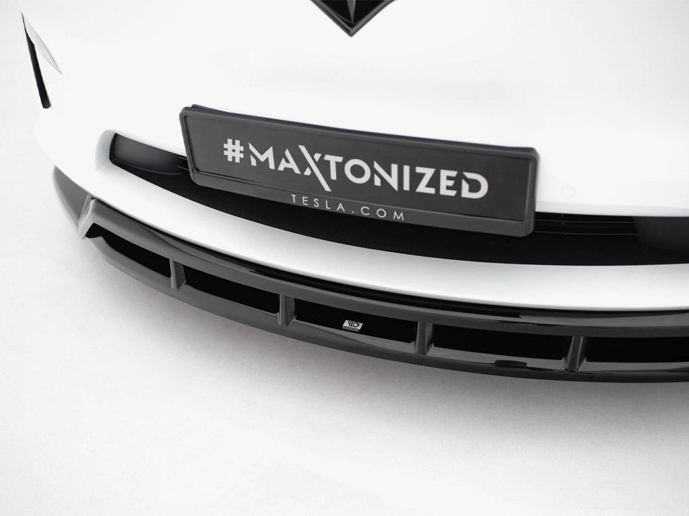 Maxton Design Front Splitter V.3 Tesla Model X Mk1 Facelift - TE-MODELX-1F-FD3G+FD3RG - Image 4