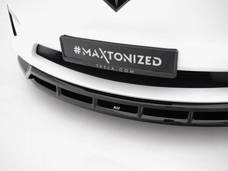 Maxton Design Front Splitter V.3 Tesla Model X Mk1 Facelift - TE-MODELX-1F-FD3G+FD3RG - Image 4