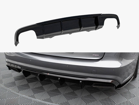 Maxton Design Rear Valance V.2 Audi A6 / A6 C7 S-Line / S6 C7 Facelift - AU-A6-C7F-SLINE-RS1GO_O+RS1RG - Image 1