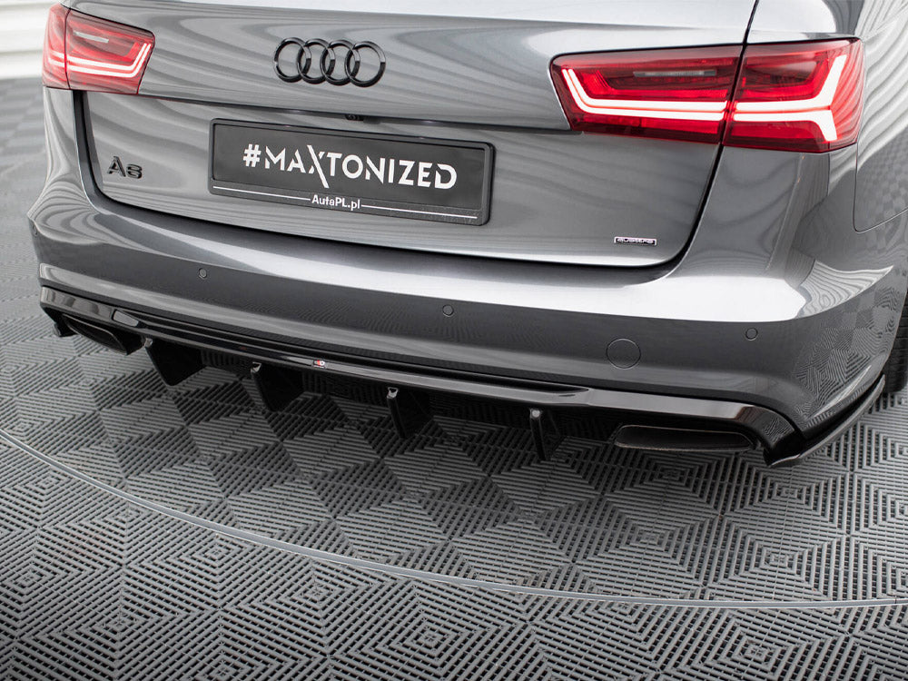 Maxton Design Rear Valance V.2 Audi A6 / A6 C7 S-Line / S6 C7 Facelift - AU-A6-C7F-SLINE-RS1GO_O+RS1RG - Image 5