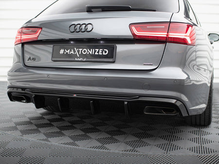 Maxton Design Rear Valance V.2 Audi A6 / A6 C7 S-Line / S6 C7 Facelift - AU-A6-C7F-SLINE-RS1GO_O+RS1RG - Image 4