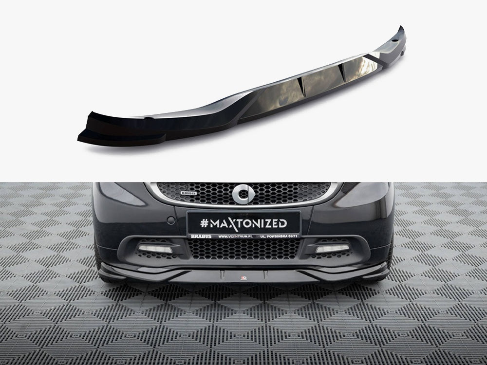 Maxton Design Front Splitter Brabus Smart Fortwo C451 Facelift - BR-SM-FT-451-FD1G - Image 1