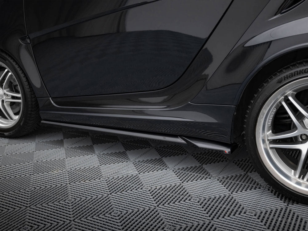 Maxton Design Side Skirts Diffusers Brabus Smart Fortwo C451 Facelift - BR-SM-FT-451-SD1G - Image 4