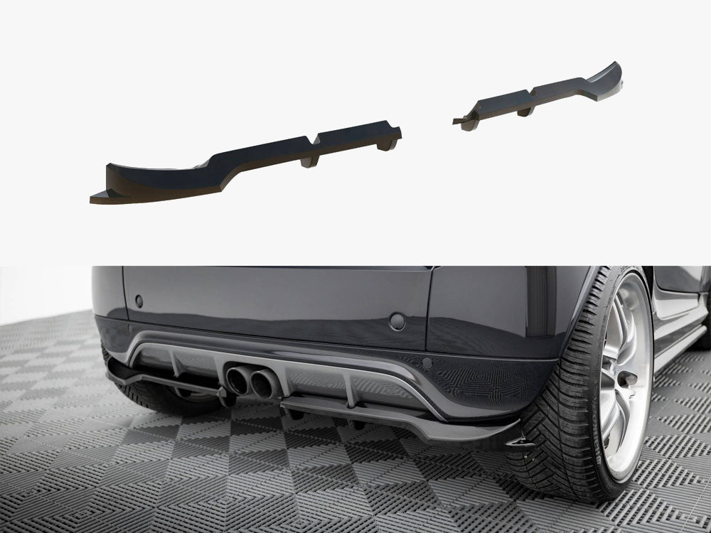 Maxton Design Rear Splitter (Vertical Bars) Brabus Smart Fortwo C451 Facelift - BR-SM-FT-451-RSD1G+RD1G - Image 1