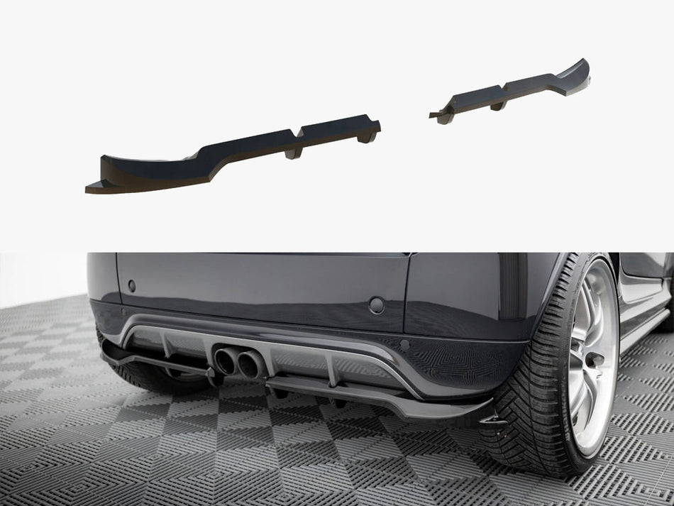Maxton Design Rear Splitter (Vertical Bars) Brabus Smart Fortwo C451 Facelift - BR-SM-FT-451-RSD1G+RD1G - Image 1
