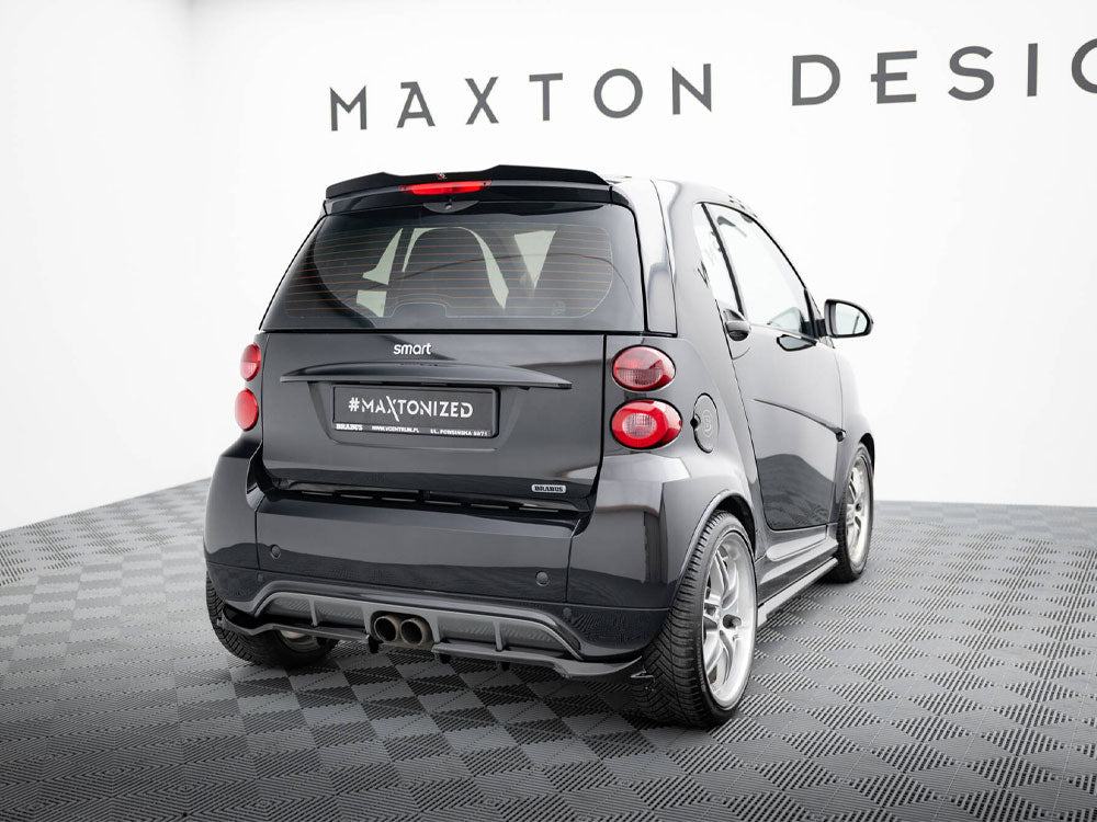 Maxton Design Rear Splitter (Vertical Bars) Brabus Smart Fortwo C451 Facelift - BR-SM-FT-451-RSD1G+RD1G - Image 2