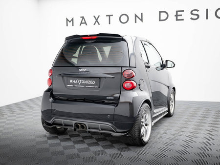 Maxton Design Rear Splitter (Vertical Bars) Brabus Smart Fortwo C451 Facelift - BR-SM-FT-451-RSD1G+RD1G - Image 2