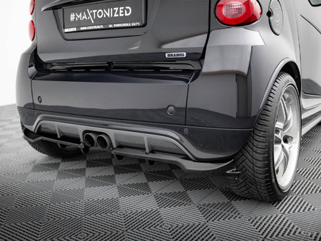 Maxton Design Rear Splitter (Vertical Bars) Brabus Smart Fortwo C451 Facelift - BR-SM-FT-451-RSD1G+RD1G - Image 3