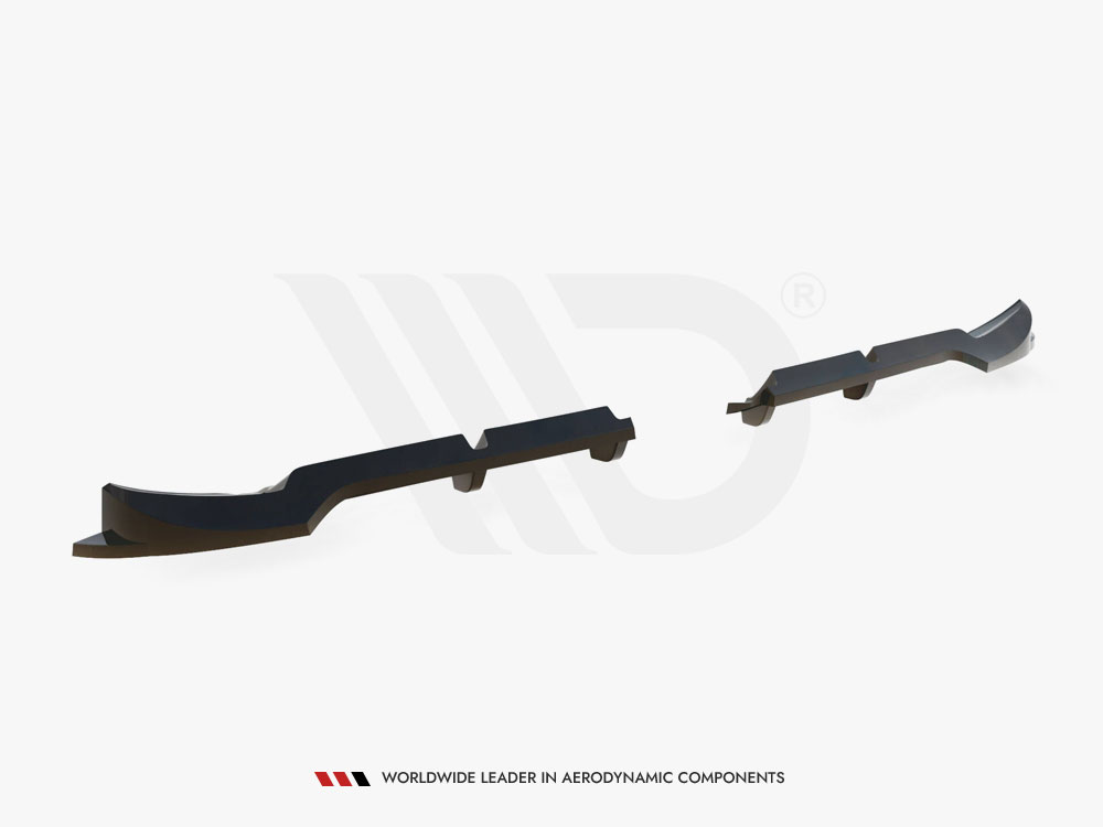 Maxton Design Rear Splitter (Vertical Bars) Brabus Smart Fortwo C451 Facelift - BR-SM-FT-451-RSD1G+RD1G - Image 5