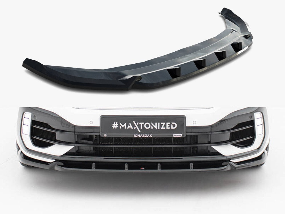 Maxton Design Front Splitter Volkswagen T-Roc R Mk1 - VW-T-ROC-1PF-R-FD1G - Image 1