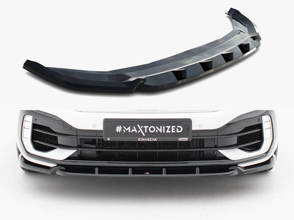 Maxton Design Front Splitter Volkswagen T-Roc R Mk1 - VW-T-ROC-1PF-R-FD1G - Image 1