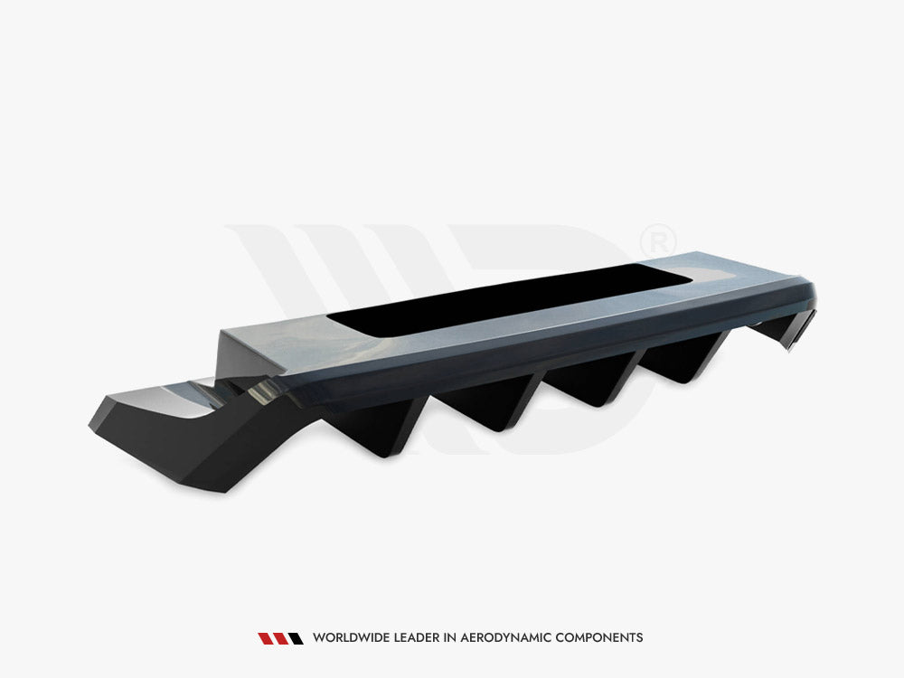 Maxton Design Central Rear Splitter (Vertical Bars) Volkswagen T-Roc R Mk1 - VW-T-ROC-1PF-R-RD1G+RD2G - Image 7