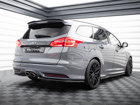 Maxton Design Rear Side Splitters Ford Focus ST Mk3 Estate - Carbon Look - FO-FO-3-ST-VA-RSD1C - Image 2
