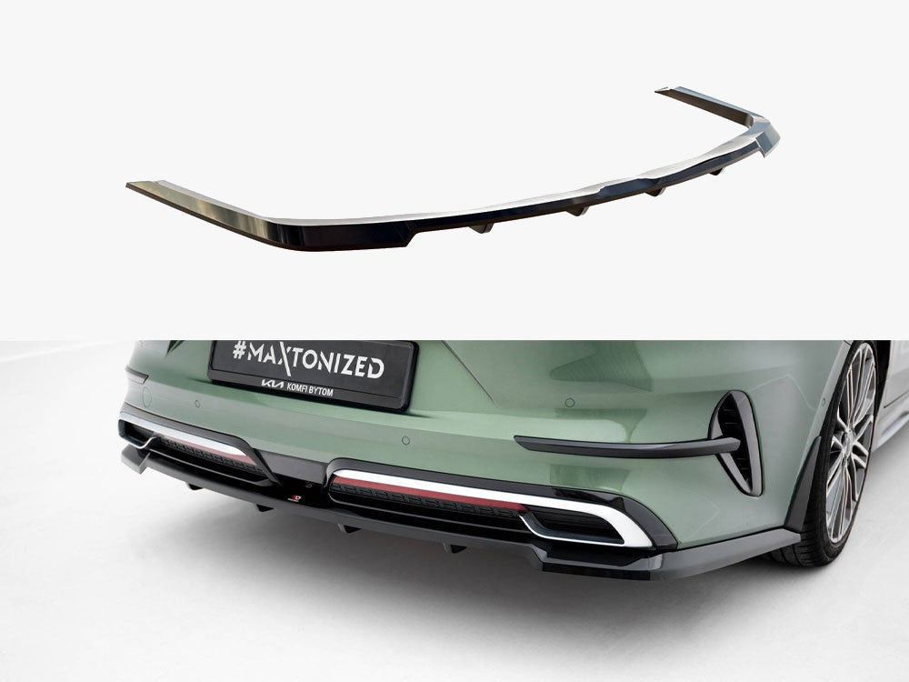 Maxton Design Rear Splitter (Vertical Bars) Kia Proceed GT-Line Mk1 Facelift - KI-CE-3F-PRO-GTLINE-RD3G+RD4G - Image 1