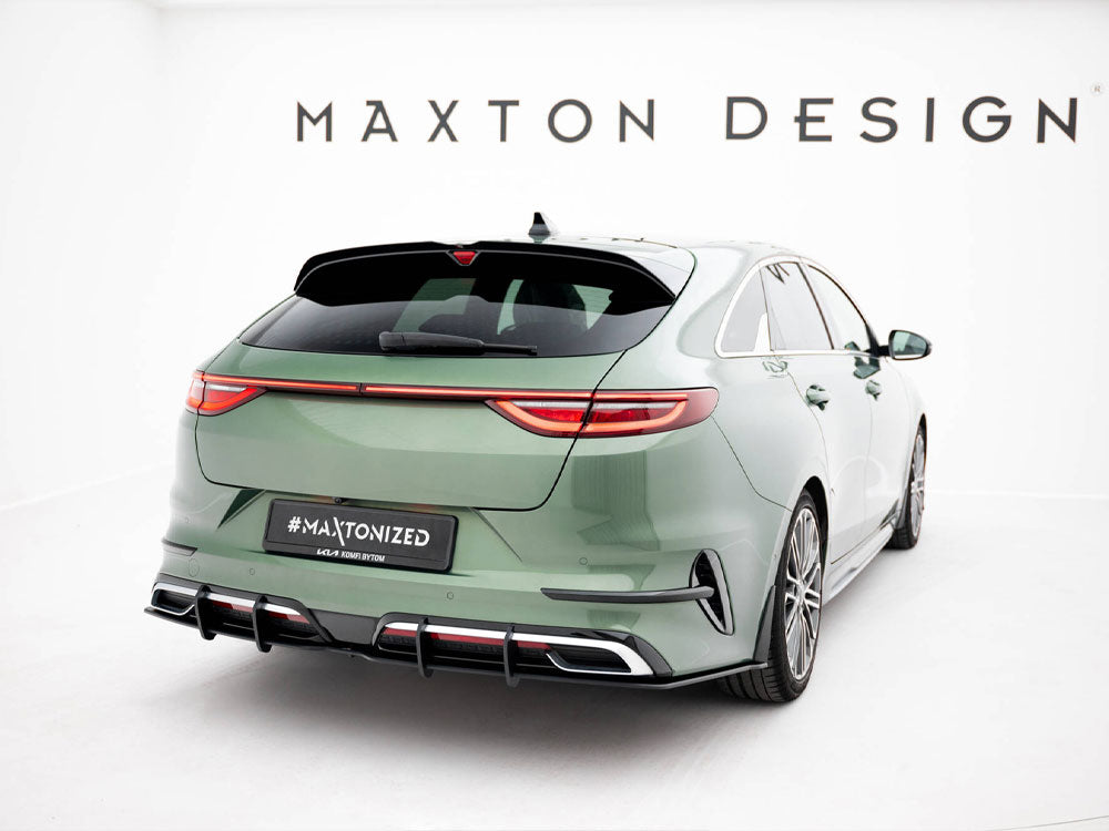 Maxton Design Rear Splitter (Vertical Bars) Kia Proceed GT-Line Mk1 Facelift - KI-CE-3F-PRO-GTLINE-RD3G+RD4G - Image 2