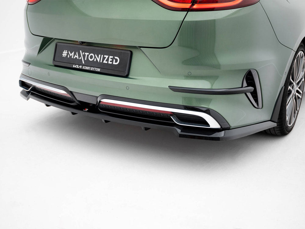 Maxton Design Rear Splitter (Vertical Bars) Kia Proceed GT-Line Mk1 Facelift - KI-CE-3F-PRO-GTLINE-RD3G+RD4G - Image 3