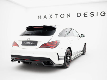 Maxton Design Rear Splitter (Vertical Bars) Mercedes-Benz CLA AMG-Line C117 - ME-CLA-117-AMGLINE-SB-RD1G+RD2G - Image 2