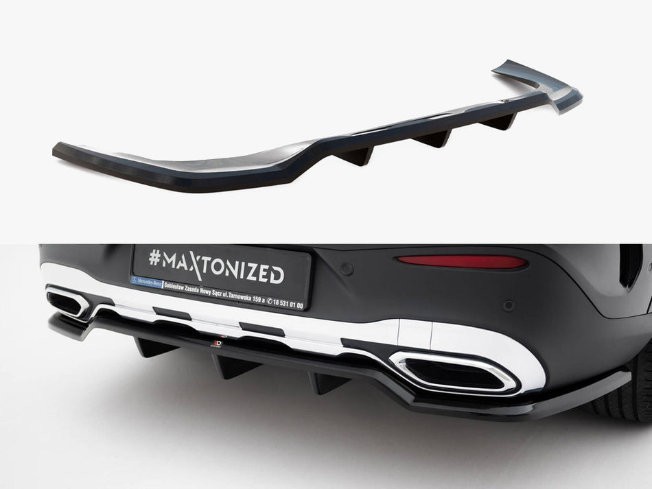 Maxton Design Rear Splitter (Vertical Bars) Mercedes-Benz GLC Coupe AMG-Line C254 - ME-GLC-C254-AMGLINE-RD1G+RD2G - Image 1