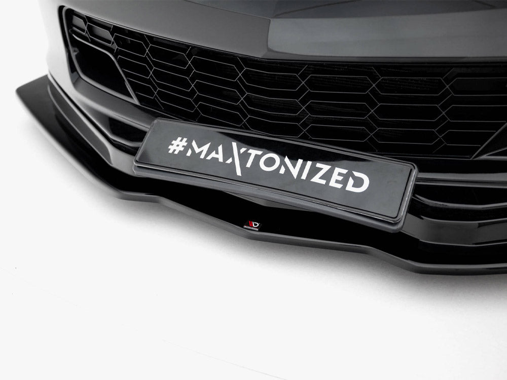 Maxton Design Front Splitter V.1 Chevrolet Corvette C7 - Carbon Look - CH-CO-C7-FD1C+FD1RC - Image 4