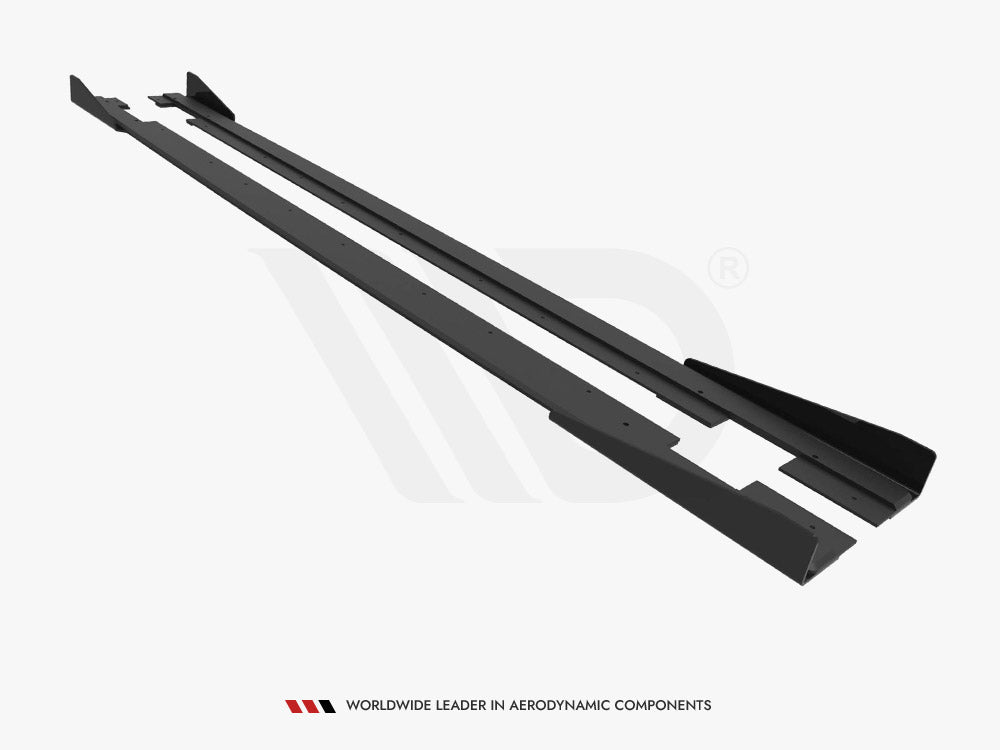 Maxton Design Street PRO Side Skirts Diffusers + Flaps Audi TT S / TT S-Line 8J Facelift - AUTT2SLINECNC-SD1B+SF1G - Image 7