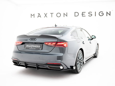 Maxton Design Street PRO Rear Diffuser + Flaps Audi A5 F5 Facelift - AUA52FSBCNC-RS1B+RSF1G - Image 2