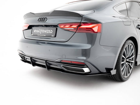Maxton Design Street PRO Rear Diffuser + Flaps Audi A5 F5 Facelift - AUA52FSBCNC-RS1B+RSF1G - Image 3