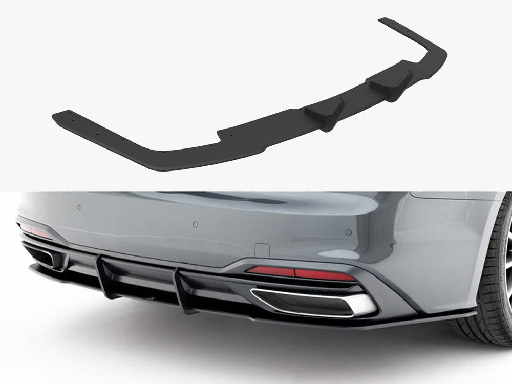 Maxton Design Street PRO Rear Diffuser Audi A5 F5 Facelift - Black-Red - AUA52FSBCNC-RS1B+BRBI - Image 1