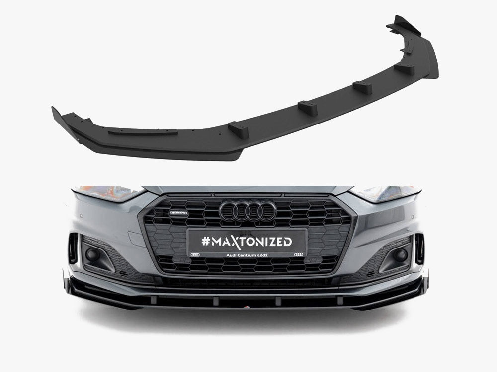 Maxton Design Street PRO Front Splitter + Flaps Audi A5 F5 Facelift - AUA52FSBCNC-FD1B+FSF1G - Image 1
