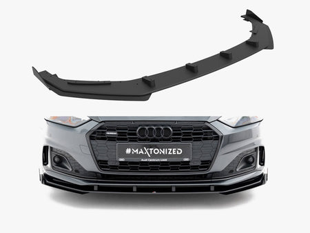 Maxton Design Street PRO Front Splitter + Flaps Audi A5 F5 Facelift - AUA52FSBCNC-FD1B+FSF1G - Image 1