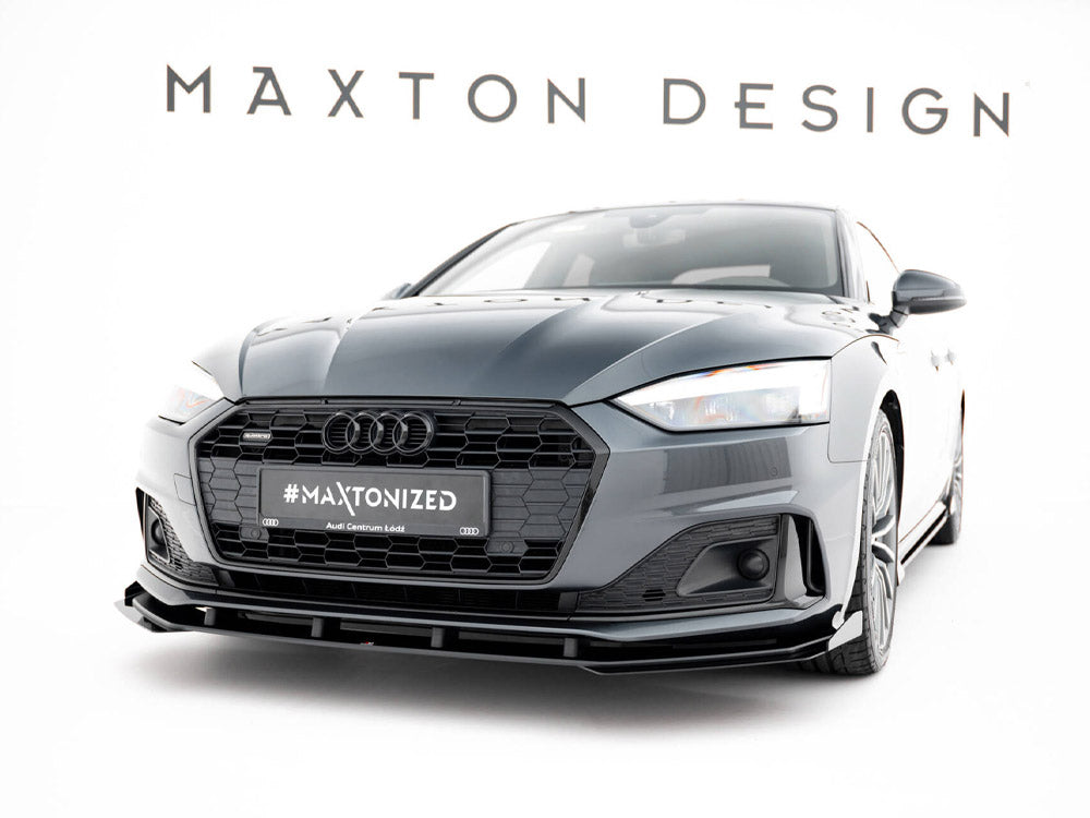 Maxton Design Street PRO Front Splitter + Flaps Audi A5 F5 Facelift - AUA52FSBCNC-FD1B+FSF1G - Image 2