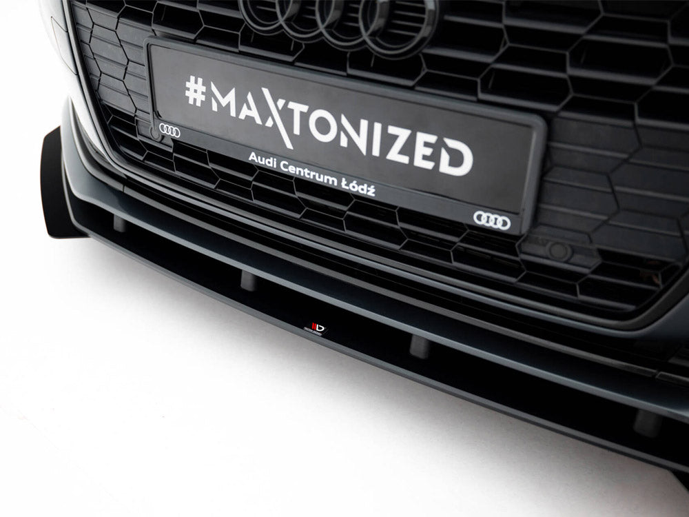 Maxton Design Street PRO Front Splitter + Flaps Audi A5 F5 Facelift - AUA52FSBCNC-FD1B+FSF1G - Image 4