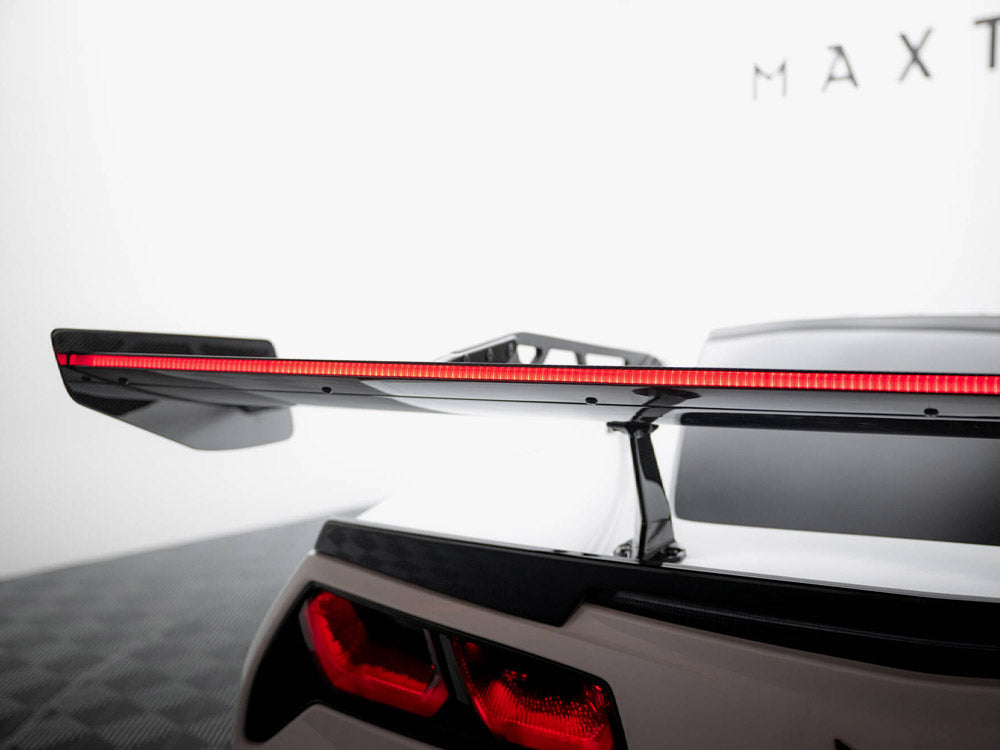 Maxton Design Carbon Spoiler With Upper Swan Mounting + LED Chevrolet Corvette Stingray / Grand Sport C7 - CF-CH-CO-C7-WING4-UPP-245-P+LED - Image 7