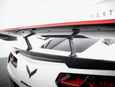 Maxton Design Carbon Spoiler With Upper Swan Mounting + LED Chevrolet Corvette Stingray / Grand Sport C7 - CF-CH-CO-C7-WING4-UPP-245-P+LED - Image 12