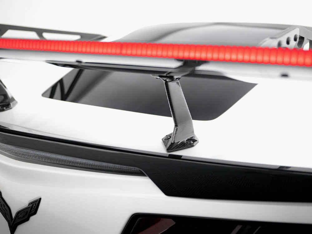 Maxton Design Carbon Spoiler With Upper Swan Mounting + LED Chevrolet Corvette Stingray / Grand Sport C7 - CF-CH-CO-C7-WING4-UPP-245-P+LED - Image 13