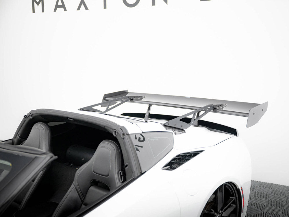 Carbon Spoiler With Upper Swan Mounting + LED Chevrolet Corvette Stingray / Grand Sport C7