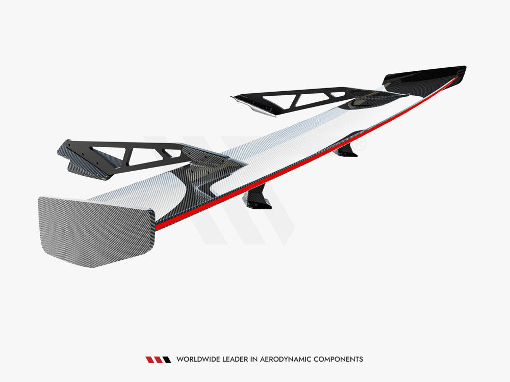 Carbon Spoiler With Upper Swan Mounting + LED Chevrolet Corvette Stingray / Grand Sport C7