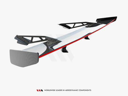 Carbon Spoiler With Upper Swan Mounting + LED Chevrolet Corvette Stingray / Grand Sport C7
