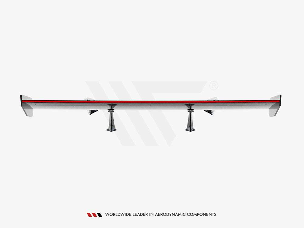 Carbon Spoiler With Upper Swan Mounting + LED Chevrolet Corvette Stingray / Grand Sport C7