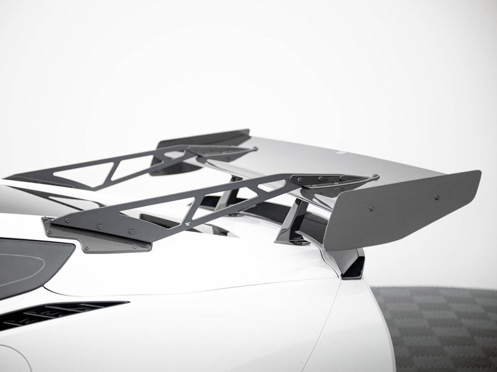 Maxton Design Carbon Spoiler With Upper Swan Mounting Chevrolet Corvette Stingray / Grand Sport C7 - CF-CH-CO-C7-WING4-UPP-245-P - Image 3