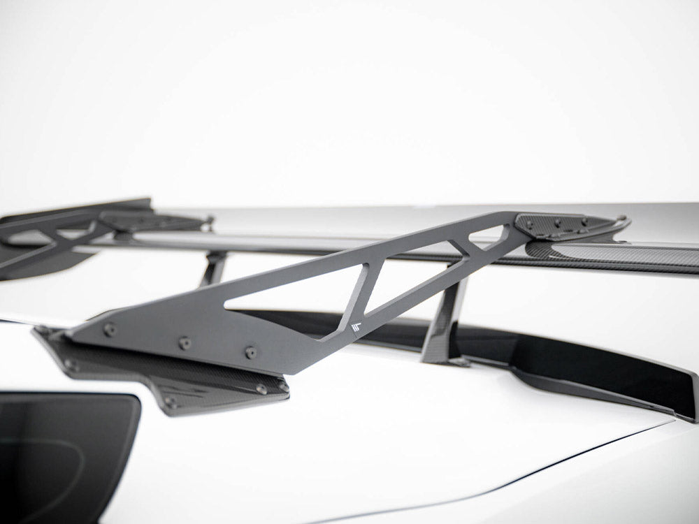 Maxton Design Carbon Spoiler With Upper Swan Mounting Chevrolet Corvette Stingray / Grand Sport C7 - CF-CH-CO-C7-WING4-UPP-245-P - Image 6