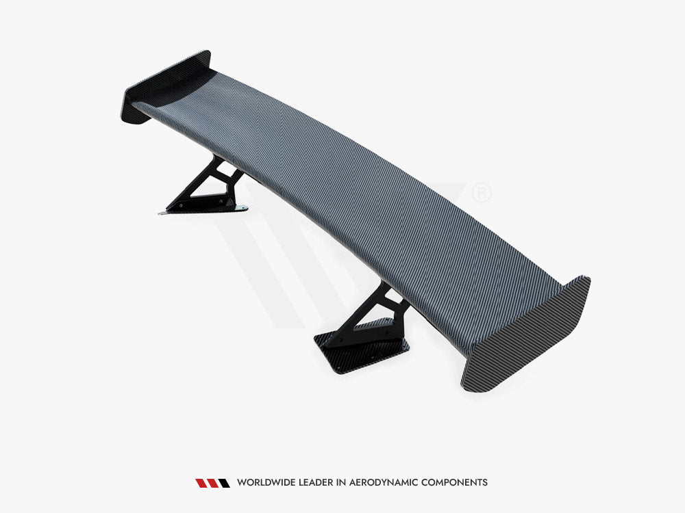 Carbon Spoiler With Internal Brackets Uprights + LED Chevrolet Corvette Stingray / Grand Sport C7