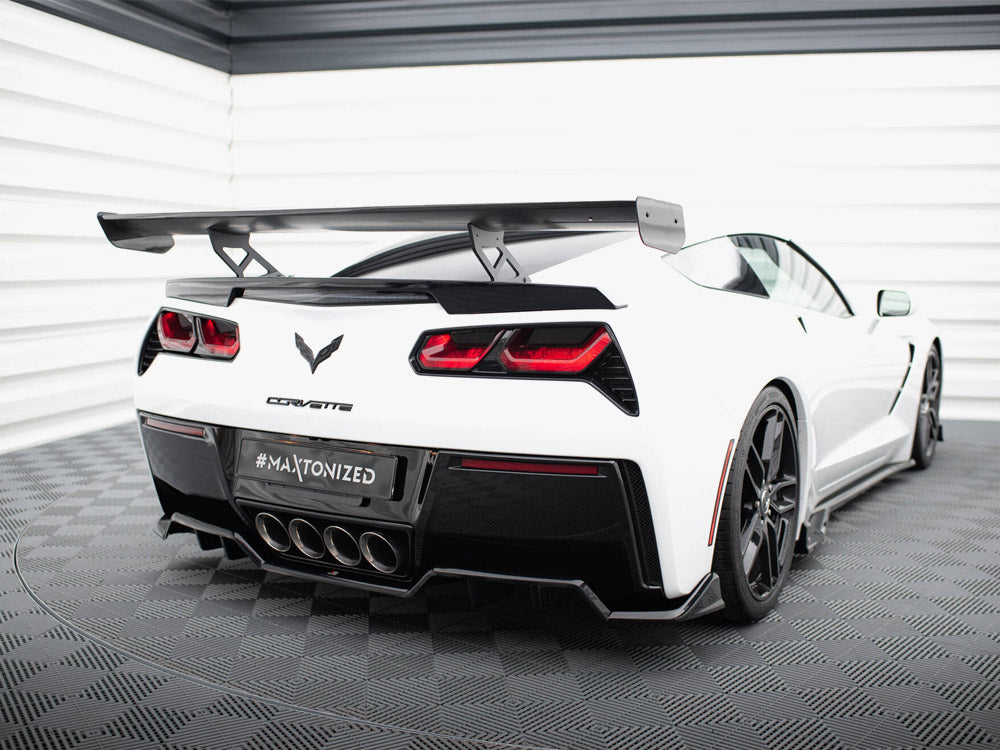 Maxton Design Carbon Spoiler With Internal Brackets Uprights Chevrolet Corvette Stingray / Grand Sport C7 - CF-CH-CO-C7-WING5-INT-245-P - Image 2