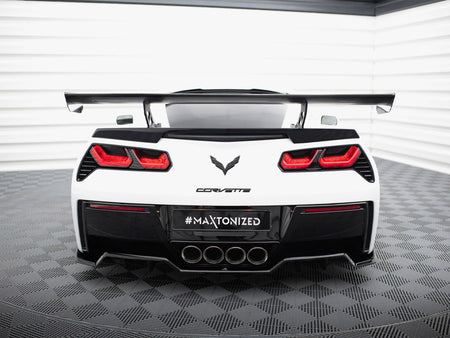 Carbon Spoiler With Internal Brackets Uprights Chevrolet Corvette Stingray / Grand Sport C7