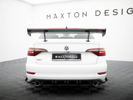 Carbon Spoiler With Internal Brackets Uprights + LED Volkswagen Jetta GLI Mk7